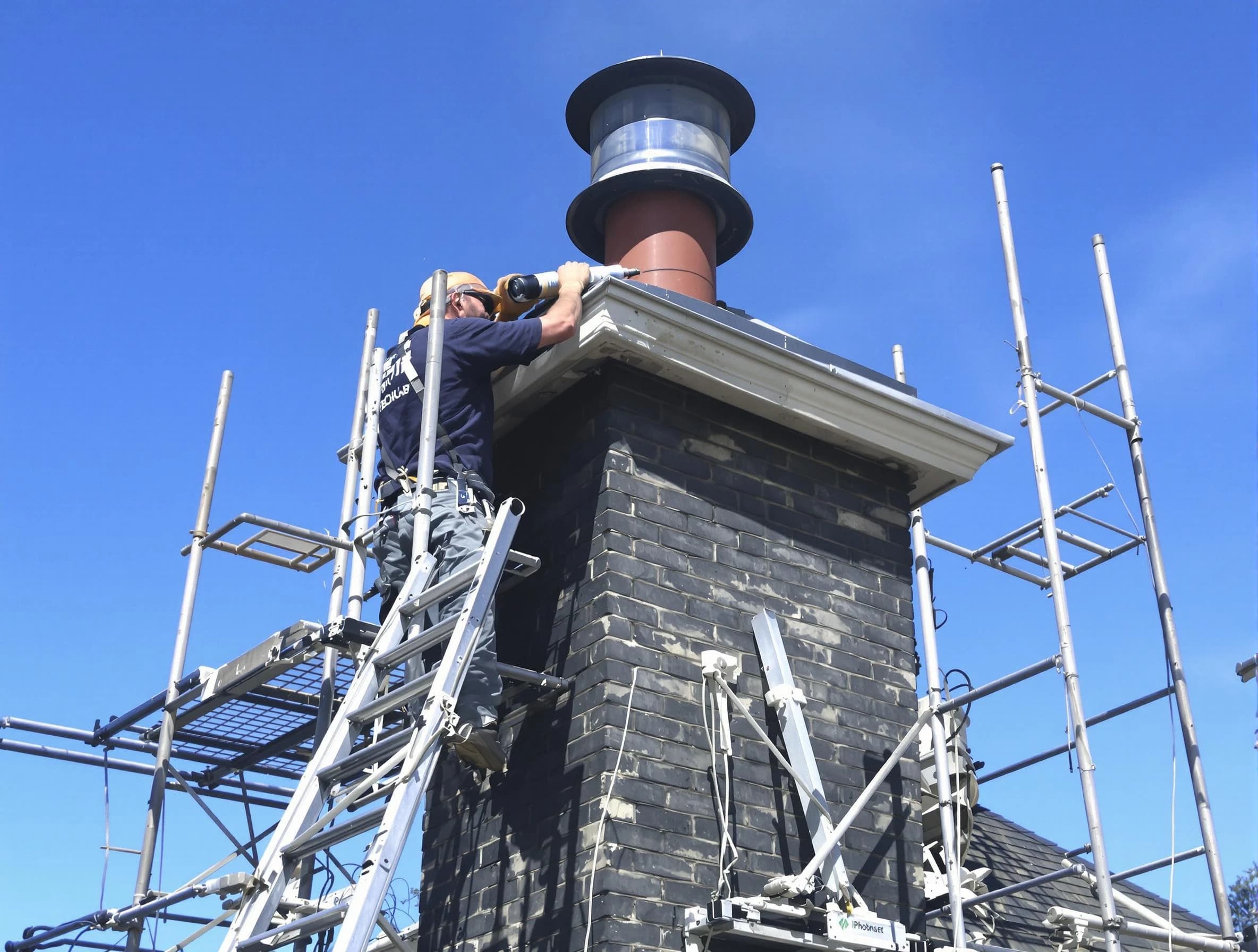 Sturdy chimney crown finished by Stonecrest Chimney Sweep in Stonecrest, GA