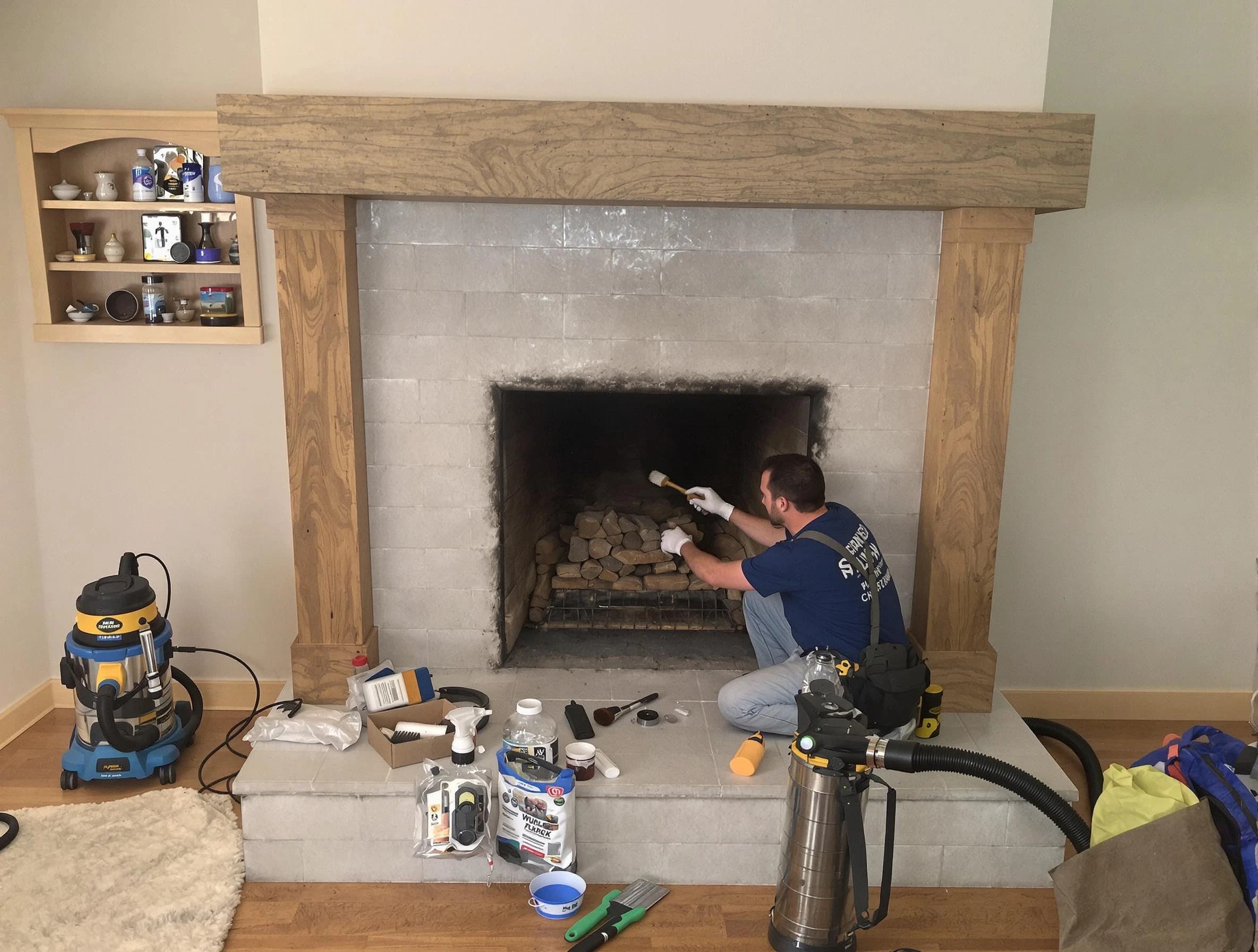 Detailed creosote removal process by Stonecrest Chimney Sweep in Stonecrest, GA