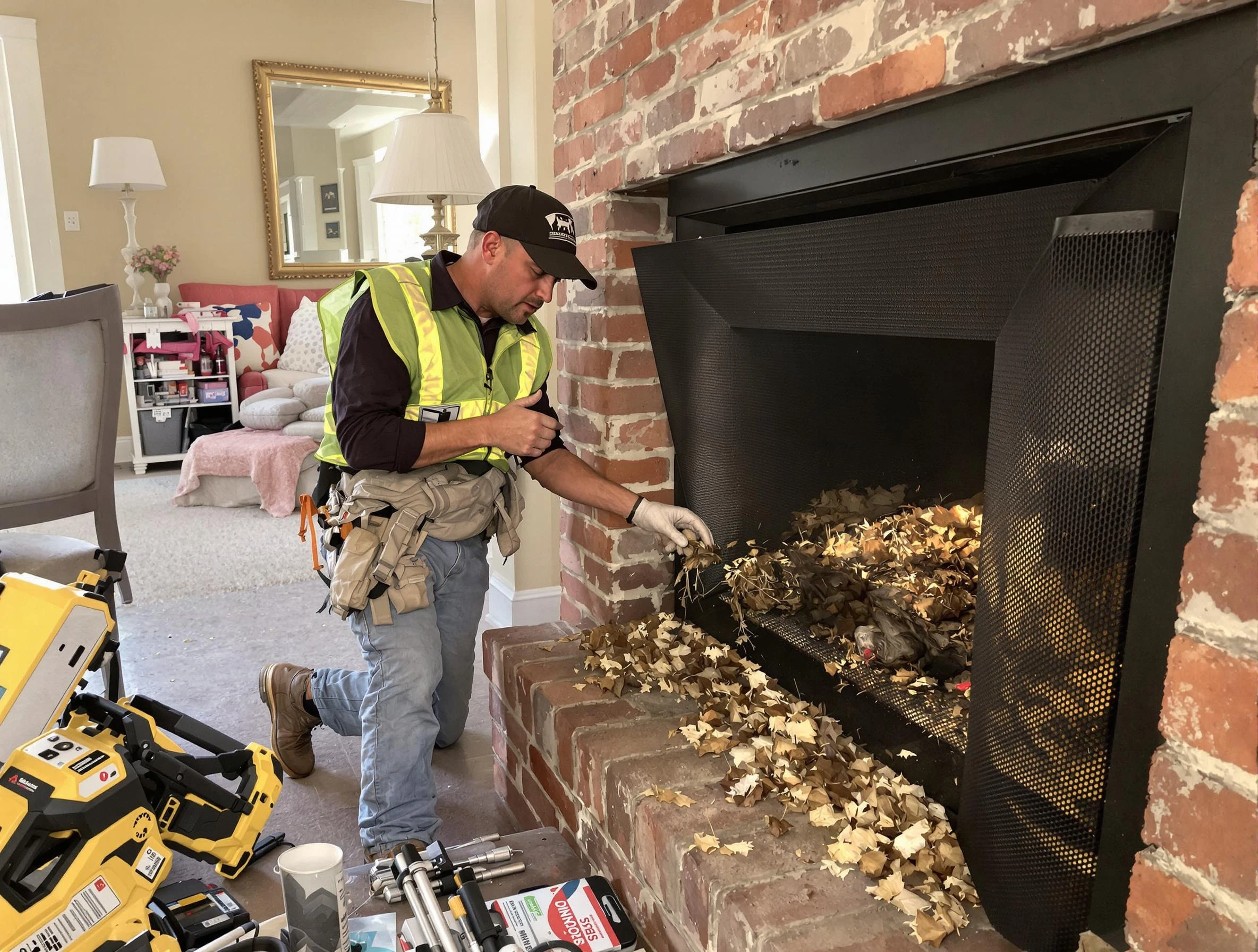Safe screening installation by Stonecrest Chimney Sweep in Stonecrest, GA