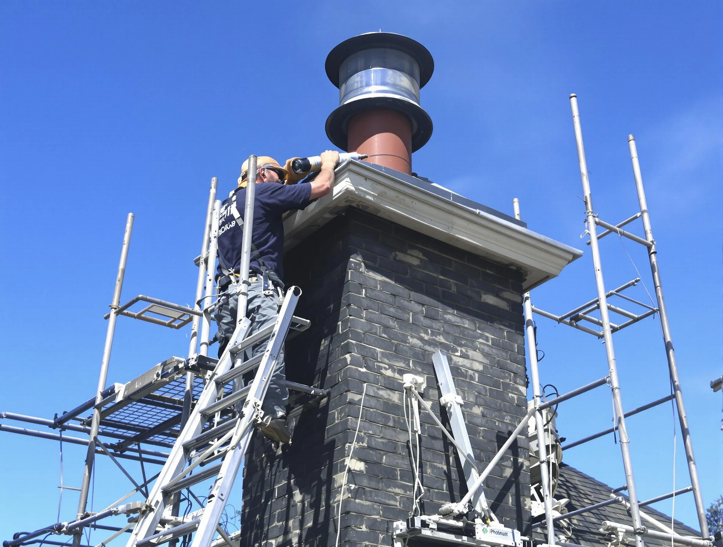 Sturdy chimney crown finished by Stonecrest Chimney Sweep in Stonecrest, GA