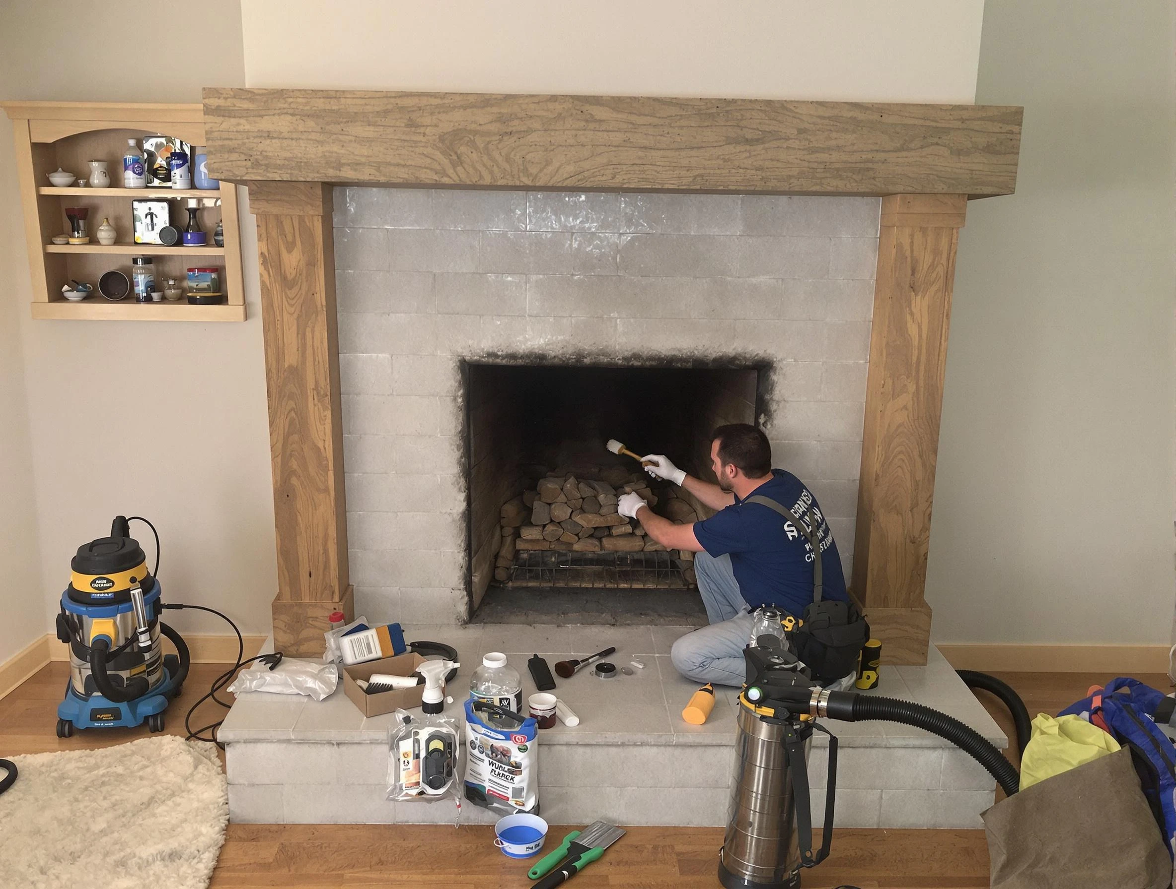 Detailed creosote removal process by Stonecrest Chimney Sweep in Stonecrest, GA